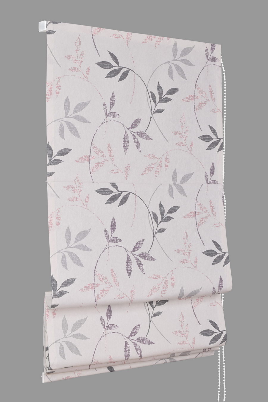 Римские шторы СЕРЫЙ FLORA