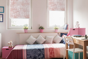 Рольшторы розовый LONDON 3493