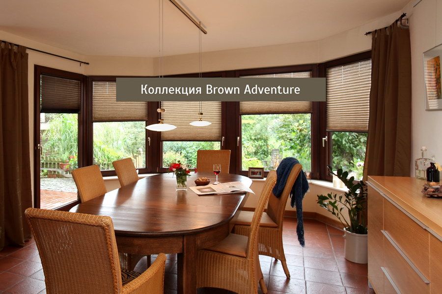Шторы плиссе BROWN ADVENTURE