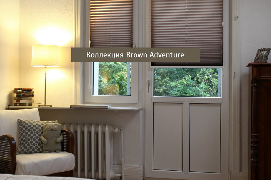 Шторы плиссе BROWN ADVENTURE
