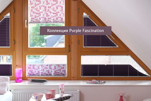 Шторы плиссе PURPLE FASCINATION