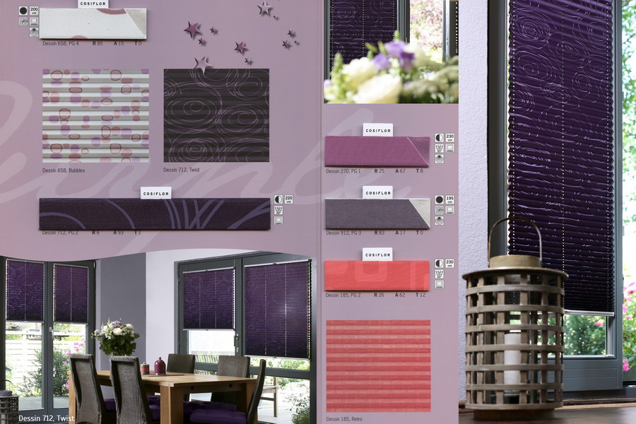 Шторы плиссе PURPLE FASCINATION