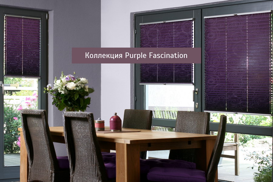 Шторы плиссе PURPLE FASCINATION
