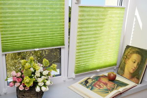 Шторы плиссе SAMOA GREEN