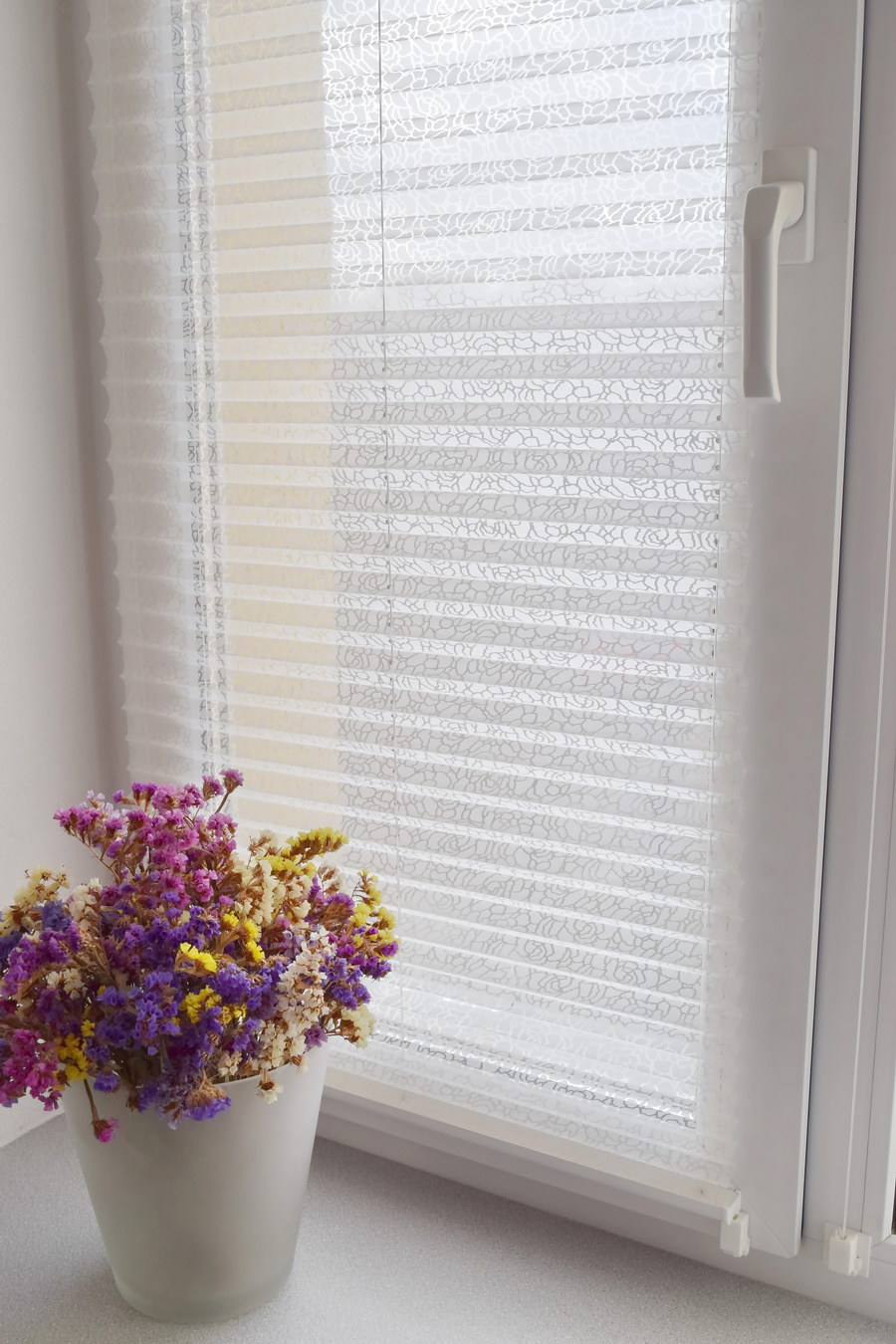 Шторы плиссе BASIC WHITE TRANSPARENT