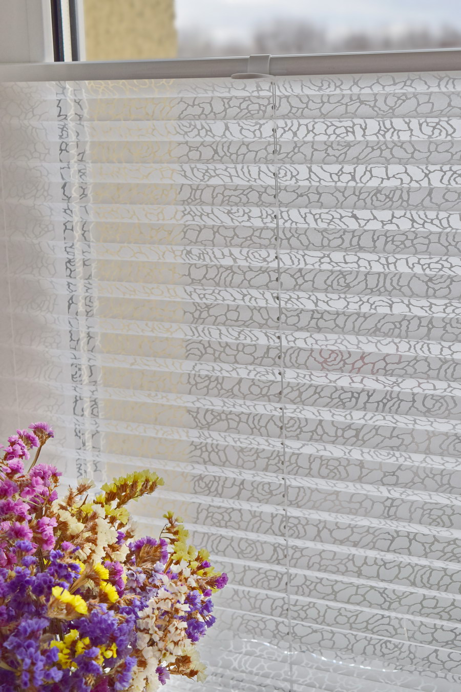 Шторы плиссе BASIC WHITE TRANSPARENT