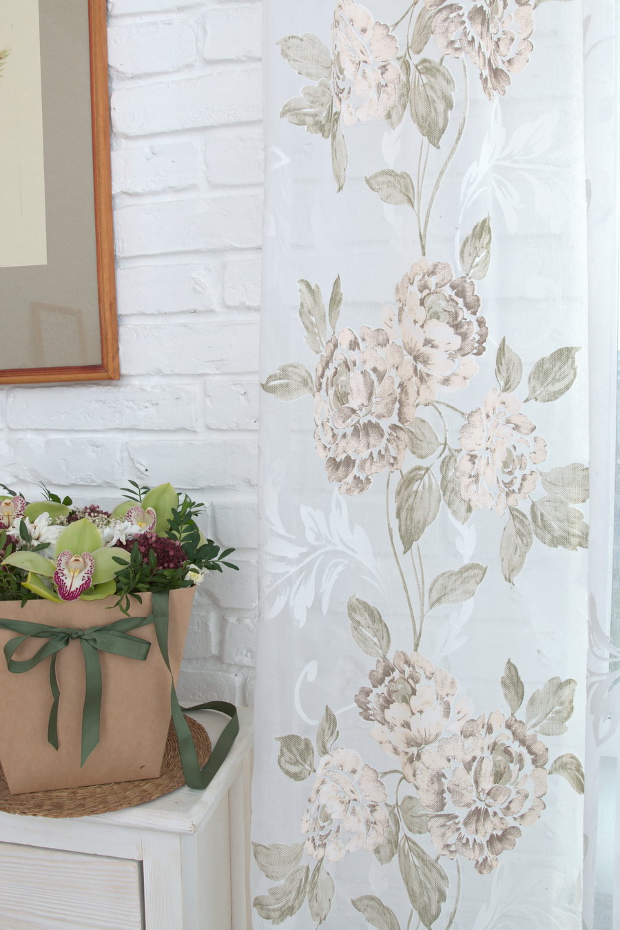 Шторы ШАМПАНЬ FLOWERS TUL