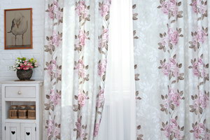 Шторы РОЗОВЫЙ FLOWERS