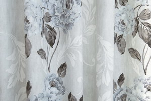 Шторы СЕРЫЕ ЦВЕТЫ FLOWERS